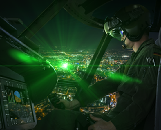 Innovativer Laserschutz für Besatzung und Piloten - visAIRion bei ESG